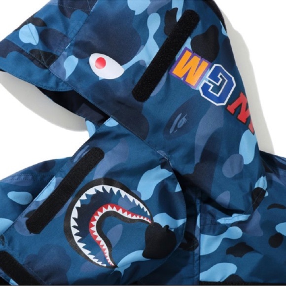 BAPE Gradation Camo Shark Mask Jacket